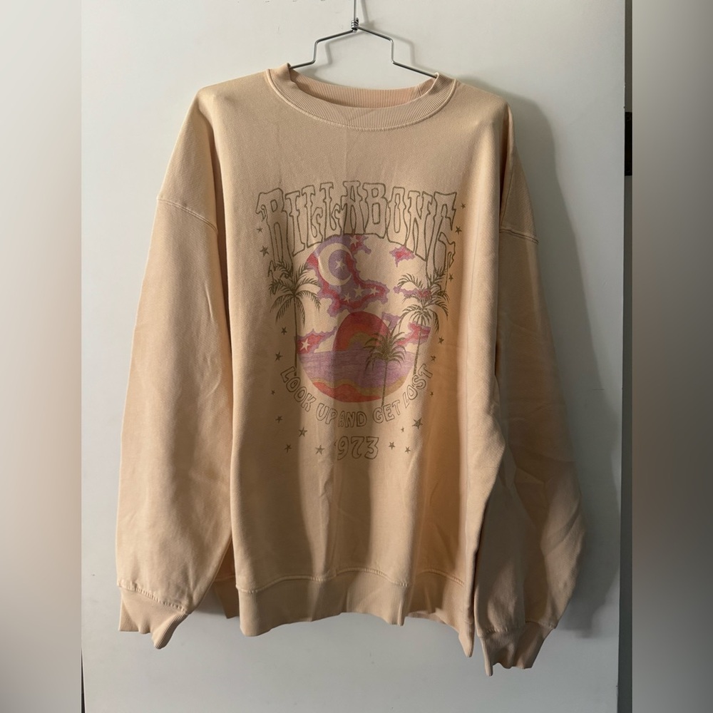 Billabong Cream Textured Sweatshirt